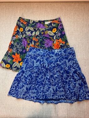 Electric & Rose Skirt Set of 2 - Blue & Multicolor, NWOT, Size Small